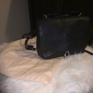 Black Leather Backpack